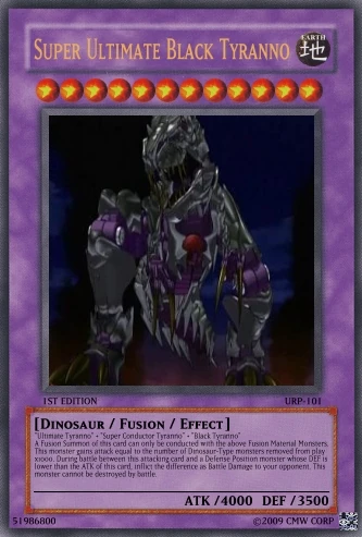 Super Ultimate Black Tyranno | Yu-Gi-Oh Card Maker Wiki | Fandom