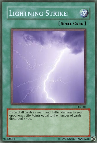 Lightning Strike! | Yu-Gi-Oh Card Maker Wiki | Fandom