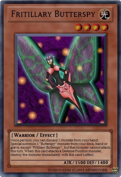 Fritillary Butterspy | Yu-Gi-Oh Card Maker Wiki | Fandom