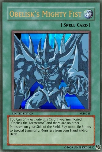 yugioh obelisk deck Obelisk the tormentor/Dark magician girl fusion Custom Orica card –  RushforTacos Custom Cards main image 0