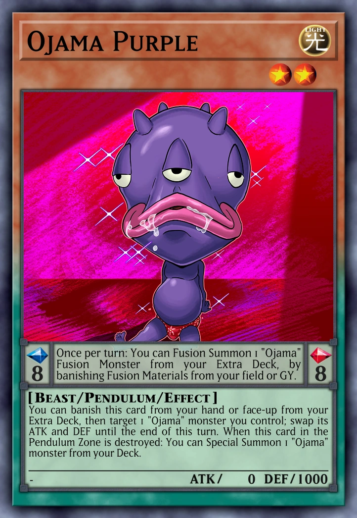 Ojama Purple (Branch) | Yu-Gi-Oh Card Maker Wiki | Fandom