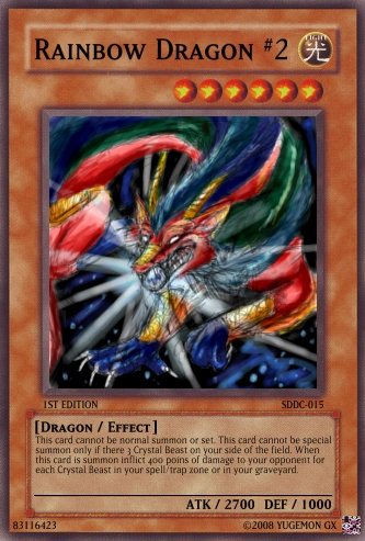 Rainbow Dragon 2 Yu Gi Oh Card Maker Wiki Fandom