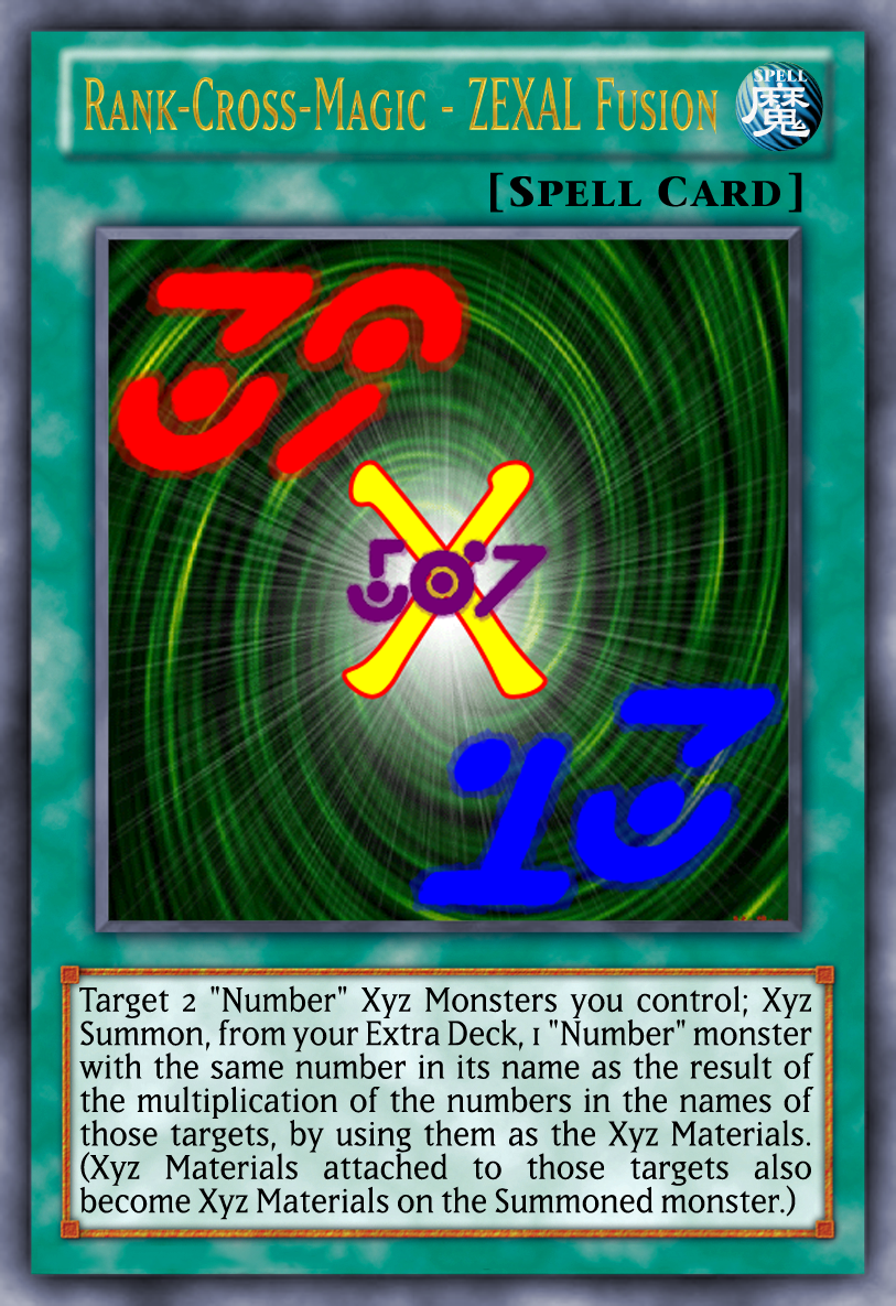 Rank Cross Magic Zexal Fusion Yu Gi Oh Card Maker Wiki Fandom