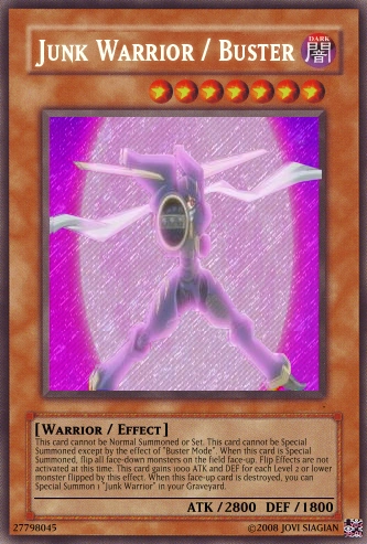 Junk Warrior/Buster | Yu-Gi-Oh Card Maker Wiki | Fandom