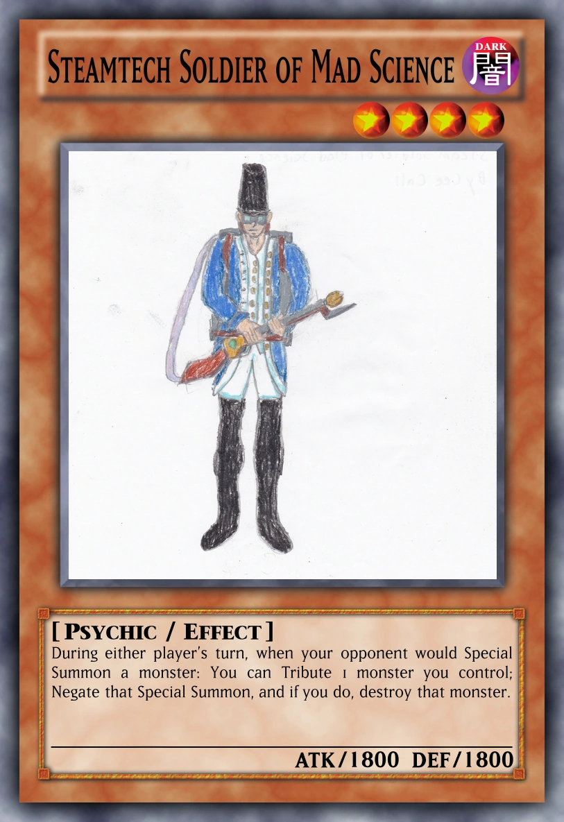 Steamtech Soldier of Mad Science | Yu-Gi-Oh Card Maker Wiki | Fandom