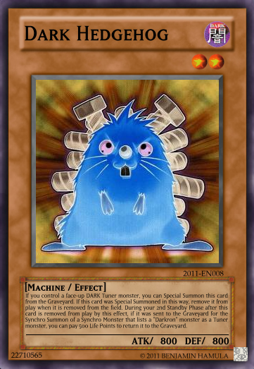 Dark Hedgehog Yu Gi Oh Card Maker Wiki Fandom