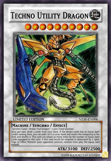 Techno Utility Dragon Yu Gi Oh Card Maker Wiki Fandom