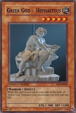 Greek God - Hephaestus | Yu-Gi-Oh Card Maker Wiki | Fandom