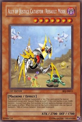 Yu-Gi-Oh! Japanese Card - DT01-JP035 Ally Of Justice Catastor (Rare,  Lightly Played) Lightly Played Yugioh Card