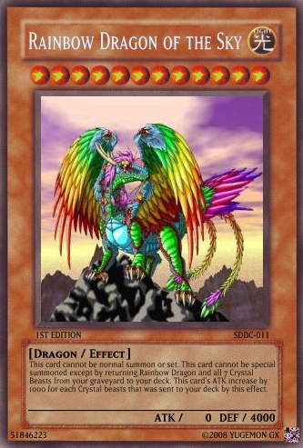 Rainbow Dragon Of The Sky Yu Gi Oh Card Maker Wiki Fandom