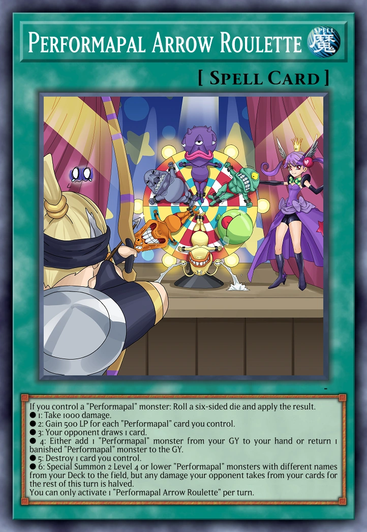 Performapal Arrow Roulette YuGiOh Card Maker Wiki Fandom
