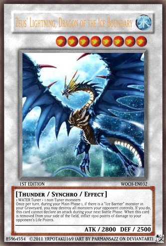 Zeus' Lightning, Dragon of the Ice Barrier | Yu-Gi-Oh Card Maker Wiki |  Fandom