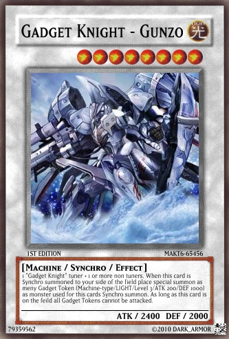 Gadget Knight - Gunzo, Yu-Gi-Oh Card Maker Wiki