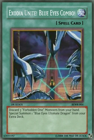 Exodia Unite! Blue-Eyes Combo! | Yu-Gi-Oh Card Maker Wiki | Fandom