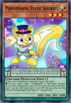 Performapal Static Squirrel | Yu-Gi-Oh Card Maker Wiki | Fandom