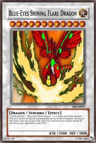 Blue-Eyes Shining Flare Dragon | Yu-Gi-Oh Card Maker Wiki | Fandom