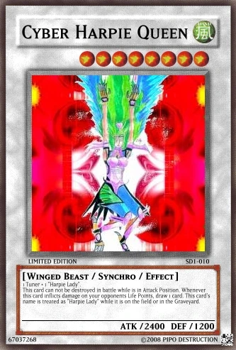Cyber Harpie Queen | Yu-Gi-Oh Card Maker Wiki | Fandom