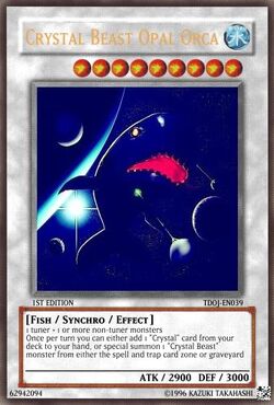 Crystal Beast Opal Orca Yu Gi Oh Card Maker Wiki Fandom