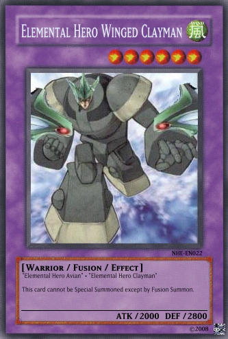 elemental hero clayman card