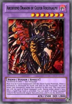 Archfiend Dragon of Gilfer-Volstgalph | Yu-Gi-Oh Card Maker Wiki | Fandom