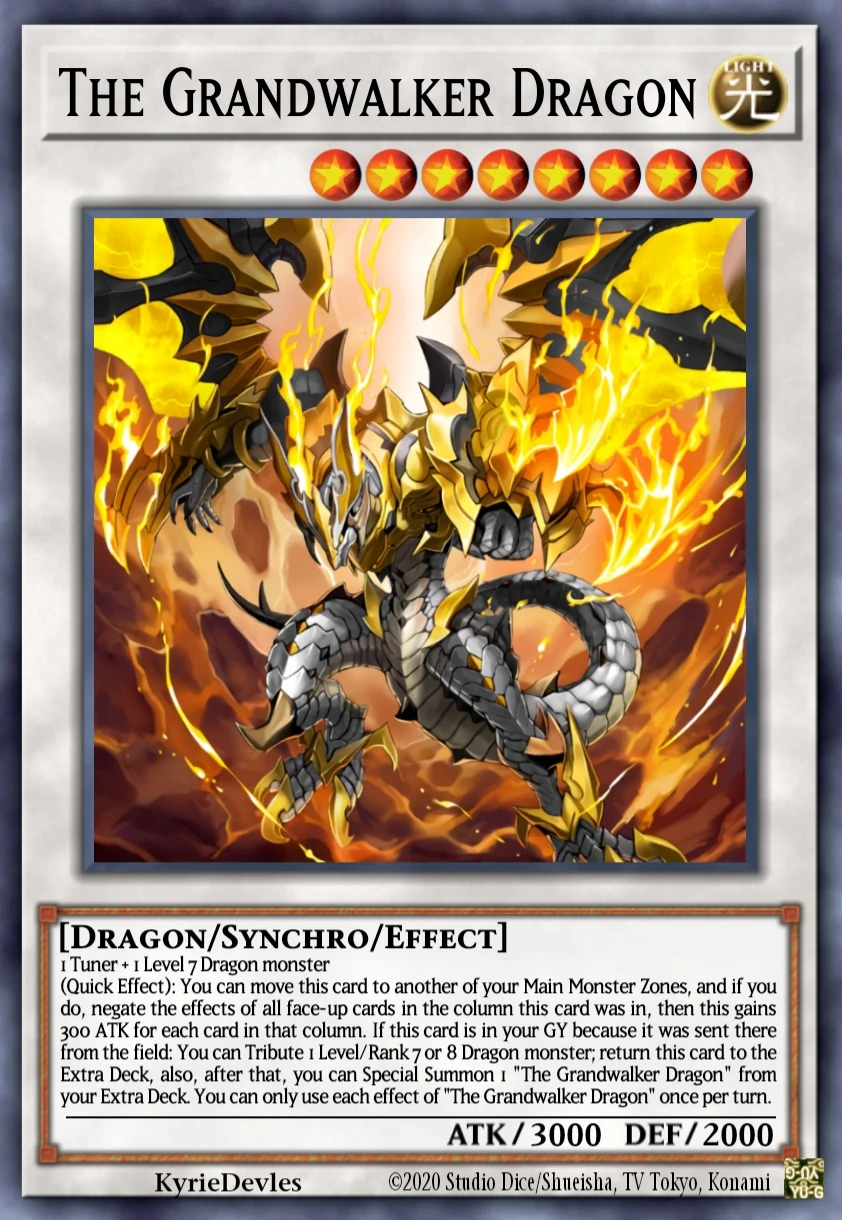 The Grandwalker Dragon | Yu-Gi-Oh Card Maker Wiki | Fandom