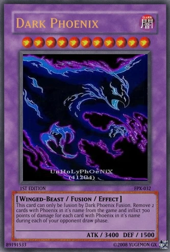 Dark Phoenix | Yu-Gi-Oh Card Maker Wiki | Fandom Dark Phoenix | Yu-Gi-Oh Card Maker Wiki | Fandom