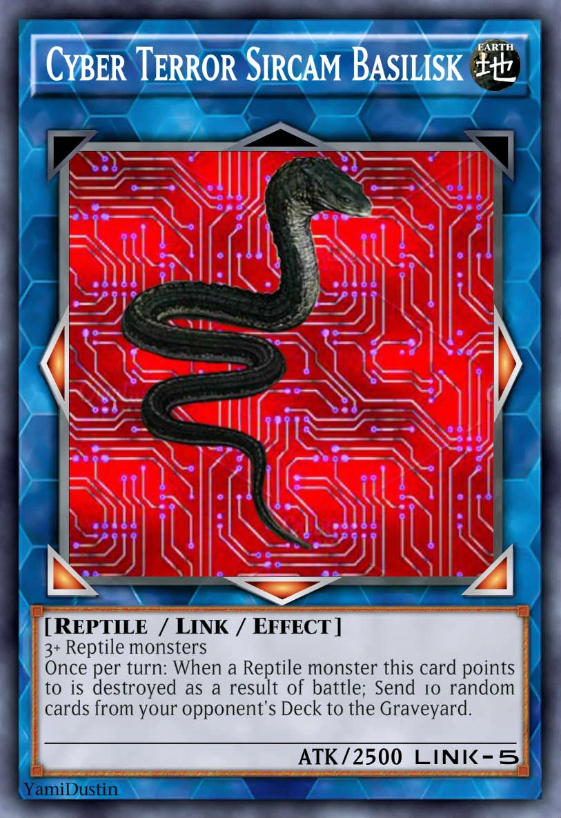 Cyber Terror Sircam Basilisk YuGiOh Card Maker Wiki Fandom
