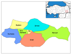 Siirt districts