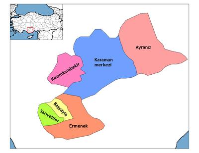 Karaman districts