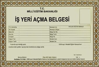 Isyeri Acma Belgesi Yenisehir Wiki Fandom