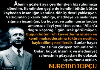 nurettin topcu hakkinda yazilan