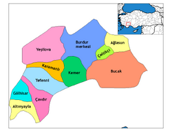 Burdur districts