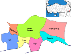 Şırnak districts