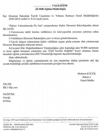 Özel öğretim teşvik Bakanlık resmi yazı ÇED vs..jpg