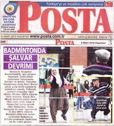 08 Mart 2010 Posta gazetesi haberi.BadmintondaŞalvar Devrimi.