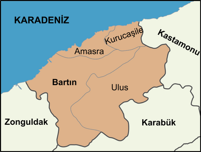 636px-Districts of Bartın