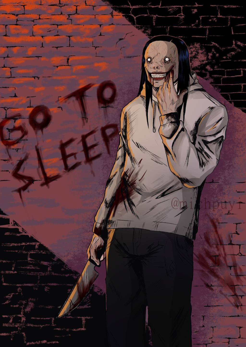 Jeff the Killer, an art print by GlitchWitch.jpg - INPRNT