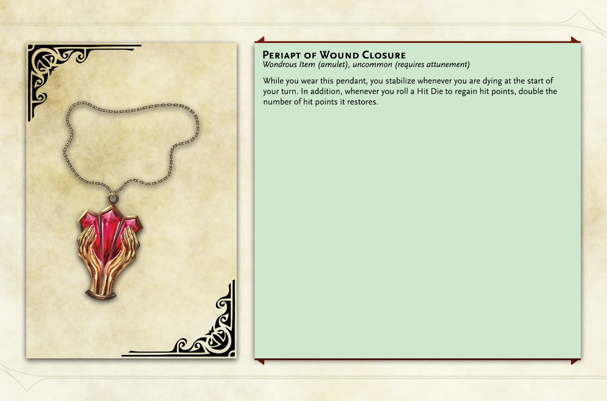Periapt of Wound Closure | World of Ygdren Wiki | Fandom