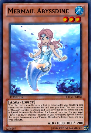Mermail Abyssmander - ABYR-EN081 - Rare - 1st Edition NM Yugioh Abyss Rising - A