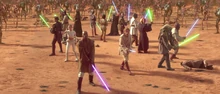 Stass Allie Geonosis Savaşı'ndan önce Jedi saldırı takımının bir parçasıydı.