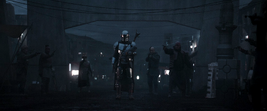 Bounty Hunters Surround The Mandalorian