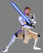 Yüksek General Kenobi,  sırasında  ve   bir zırh giydi.