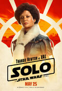 Solo A Star Wars Story Val character poster
