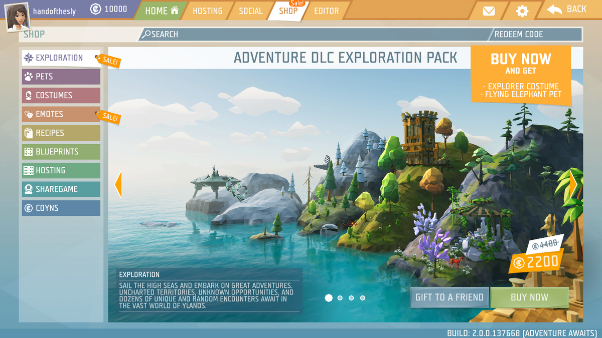 Honorable mention: exploration mode, map select, free missions