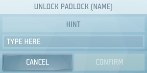 Combination Padlock HUD 2