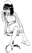 Kabura in her nurse uniform.