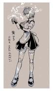 Illustration of Anko in a maid outfit by Kotoyama.