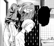 Kiku confronts  about the neglect of her son.