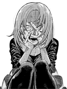 Kiku upon realizing that her heart is beating again.