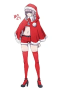 Nazuna in a Christmas outfit by Haruka Sagawa.